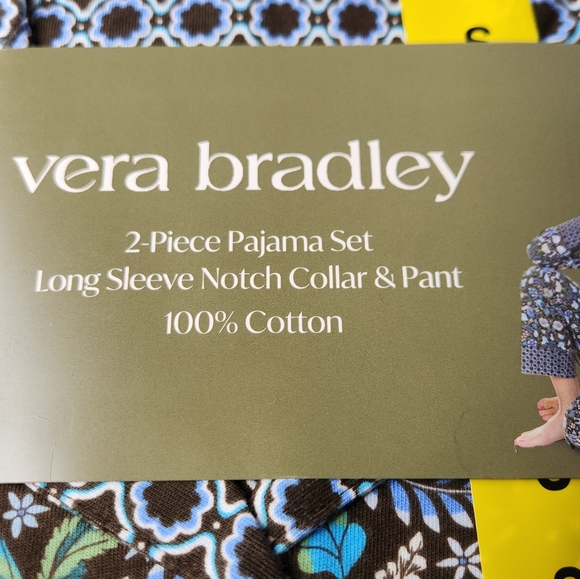 Women's Vera Bradley 2 Piece Pajama Set - Green - S - Picture 6 of 13